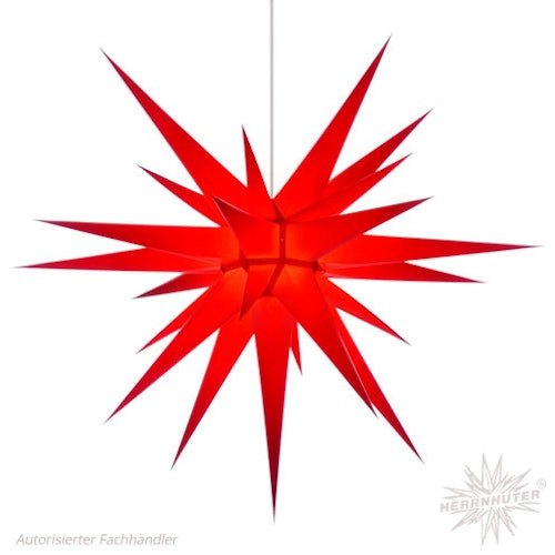 Herrnhuter Stjärna i8 röd - 80cm