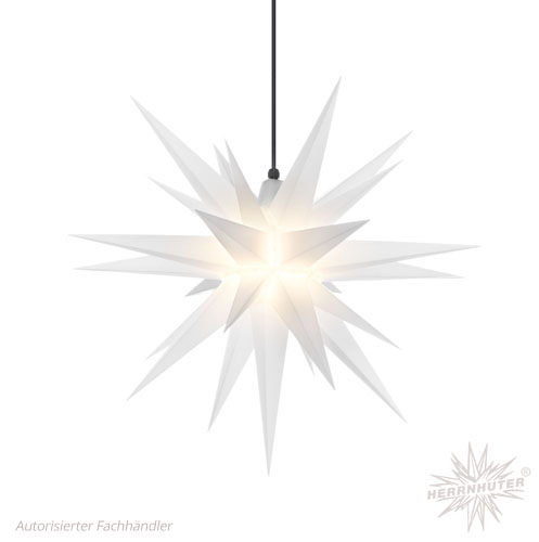 Herrnhuter Stjärna A7 opalvit - 68cm inkl. belysning och vägghållare