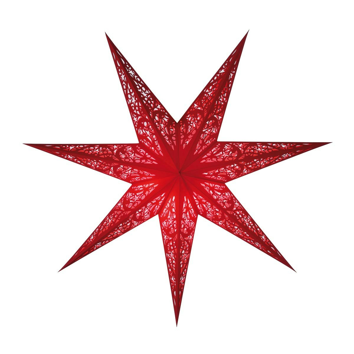 Starlightz adventsstjärna - 60cm - Siluett red