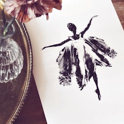 Grafiskt print - Dansa i en tulpan