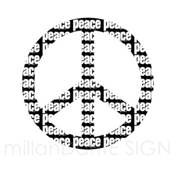 Grafiskt print - Peace
