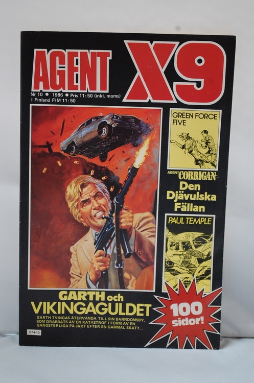 Serietidning Agent X9 Nr 10 - 1986