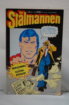 Serietidning Stålmannen Nr 8 - År 1986