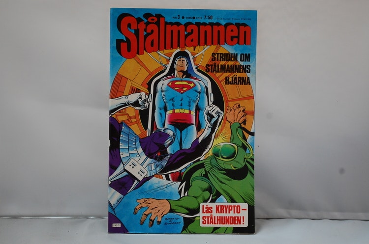 Serietidning Stålmannen Nr 3 - År 1985