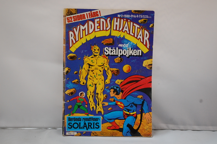 Serietidning Rymdens Hjältar med Stålpojken Nr 2 - År 1980