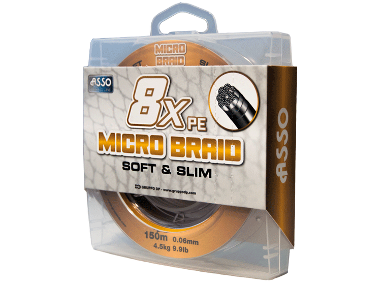 ASSO 8xPE Micro Braid 150m Brown