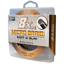 ASSO 8xPE Micro Braid 150m Brown