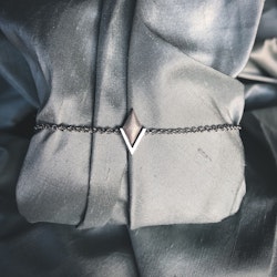 PIL. Armband litet, vit rhodium