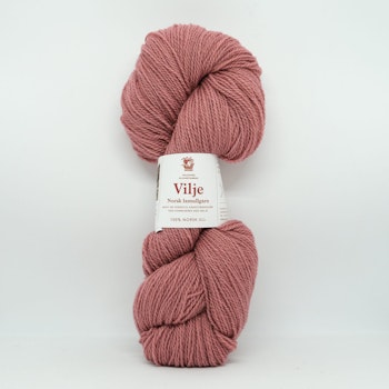 Vilje lamullgarn, gammelrosa