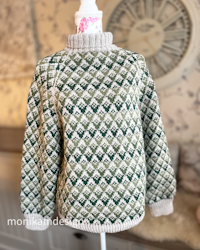 Diamond Drop Sweater sizes: XS (S) M (L) XL (XXL)