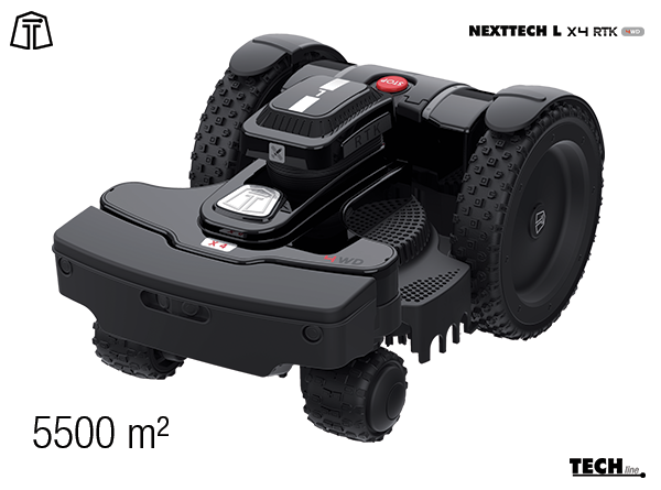 NEXTTECH L X4 4WD U-RTK trådlös/Kabelfri fyrhjulsdriven robotgräsklippare, 5500 m2
