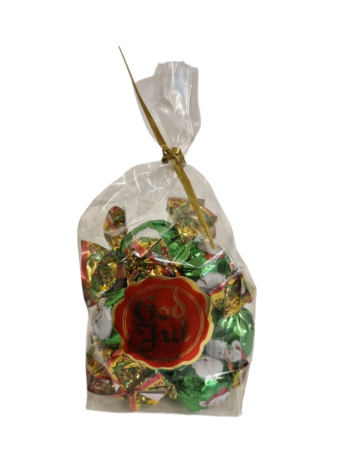 Julpralin grön tomte