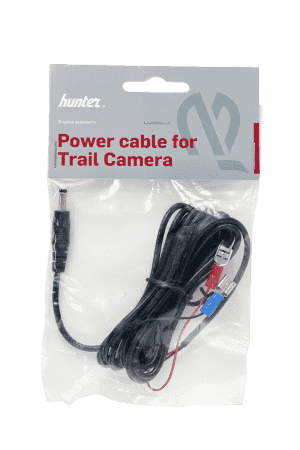 Hunter strömkabel för kamera med kabelskor.