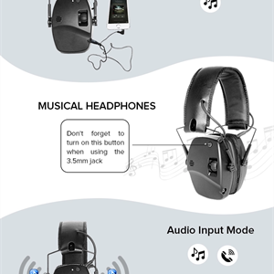 Hörselskydd EM030B. Bluetooth.