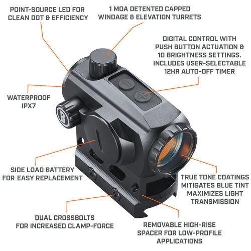 Bushnell TRS-125 1x22 Red Dot Sight 3 MOA