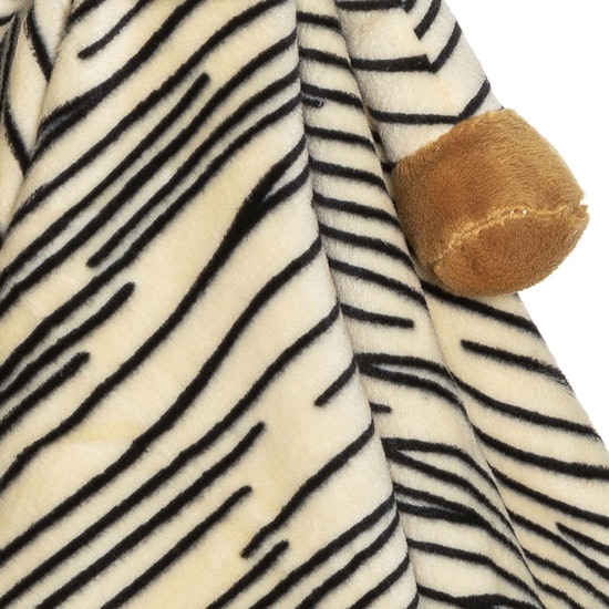 Snuttefilt, tiger, 35 cm, beige, svart, plysch, diinglisar, teddykompaniet