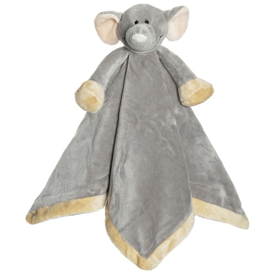 Snuttefilt, elefant, 35 cm, grå, plysch, diinglisar, teddykompaniet