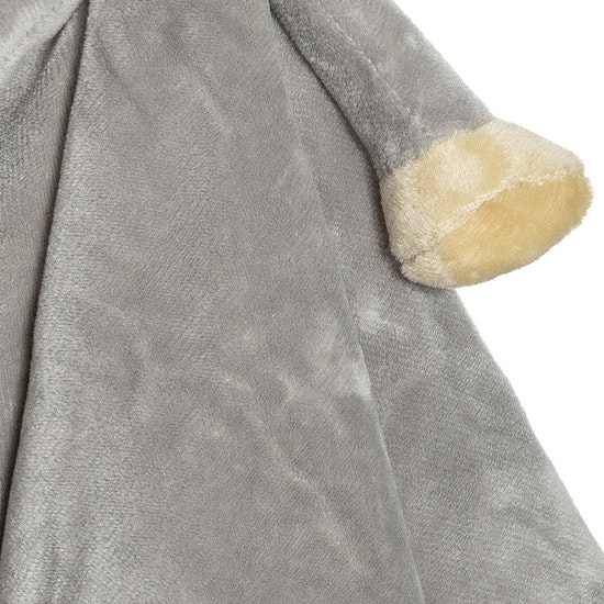 Snuttefilt, elefant, 35 cm, grå, plysch, diinglisar, teddykompaniet