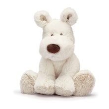 Teddy Cream Hund, liten, vit
