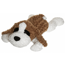 Liggande Hund, vit/brun, 100 cm