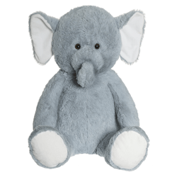 Elefant, grå, 100 cm