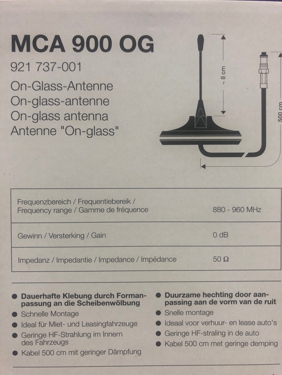 Glasantenn 900 Mhz