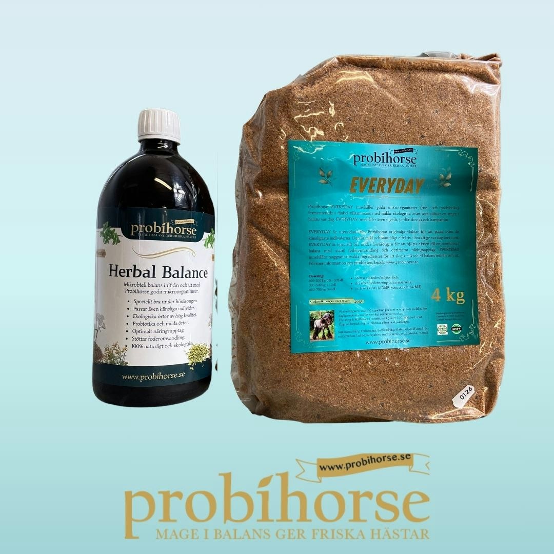 JUST NU: Probihorse Everyday 4 kg + Herbal Balance 1 L
