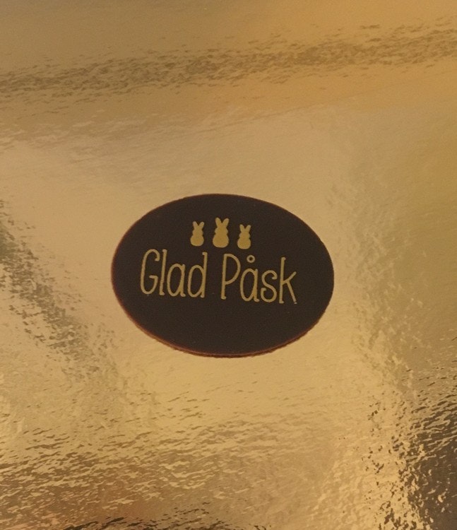 GLAD PÅSK (Dekoration i Choklad)