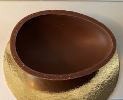 Chokladägg halvskal mjölkchoklad 60g (135x95mm)