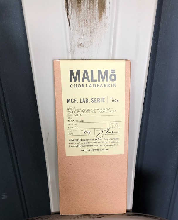Malmö Chokladfabrik MCF LAB Serie Mexico 72% Ekologisk