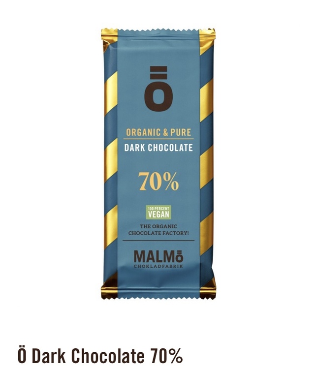 Malmö Choklad: 70% kakaohalt Ekologisk