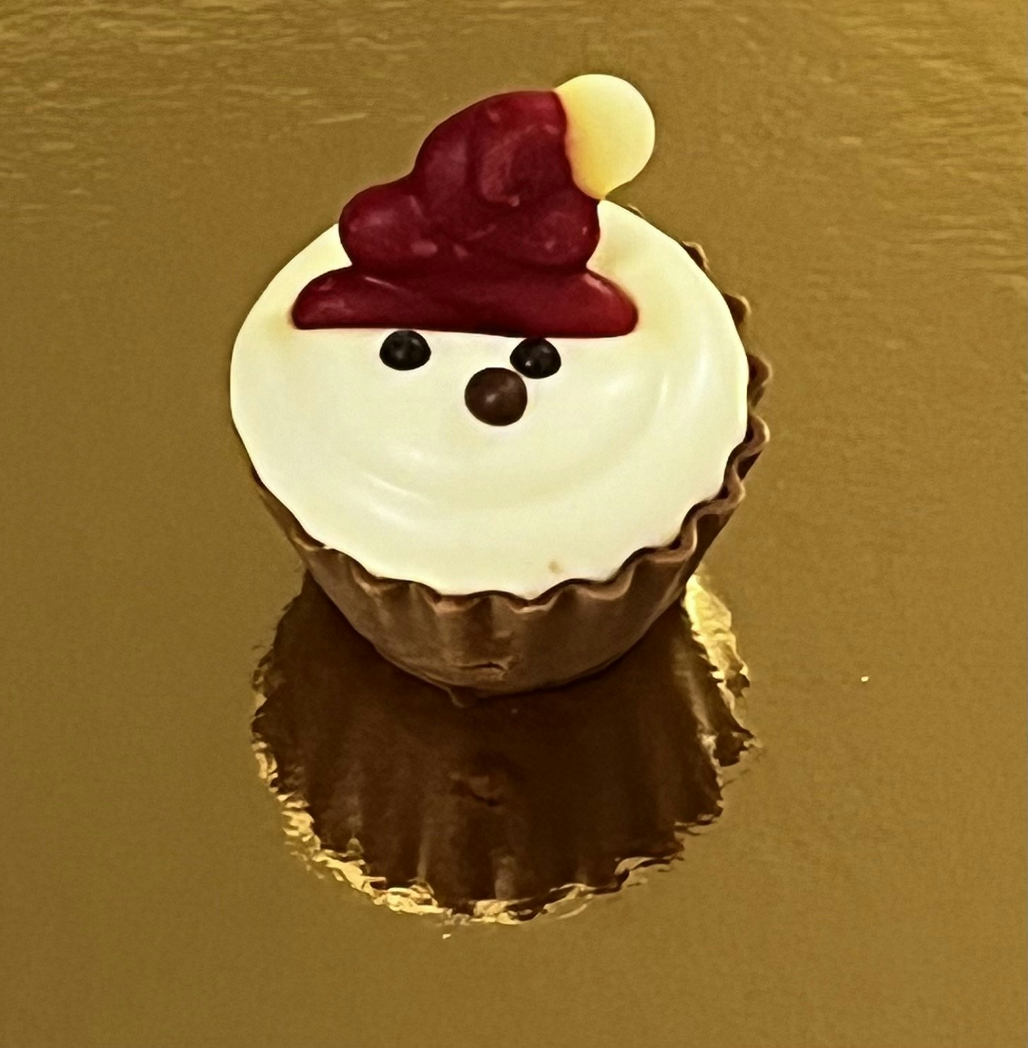 Cupcake tomte saltkaramell
