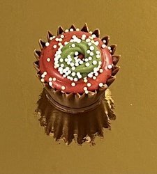 Cupcake julkrans hallon (Innehåller GLUTEN)