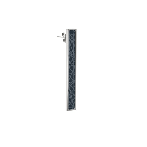 Virrvarr Rectangle dark Earring - singel