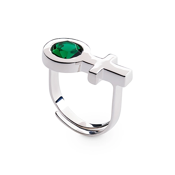 Future Is Female Jade Ring
