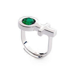 Future Is Female Jade Ring