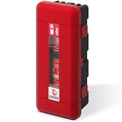 Brandsläckarskåp DR 4-6 kg svart/röd plast