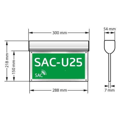 Hänvisningsarmatur SAC-U25