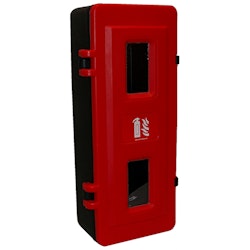 Brandsläckarskåp JBW 6 kg svart/röd plast