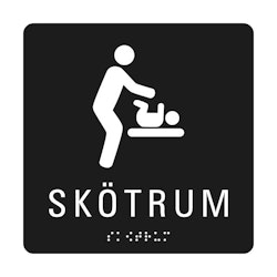 Taktil Skylt Skötrum