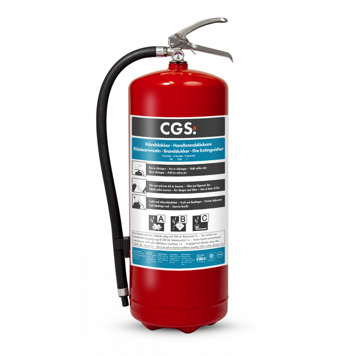 CGS 12 kg pulversläckare PE12CR-A