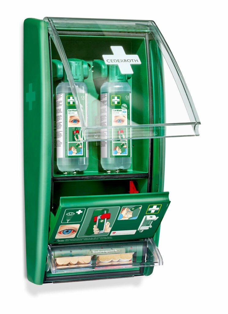 Ögonduschstation & plåsterautomat Cederroth