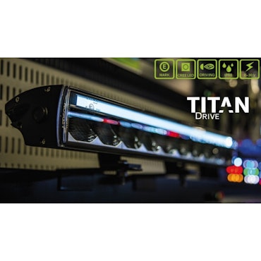 TITAN DRIVE LED RAMP 20,5" 100W (E-MÄRKT, DRIVING BEAM, POSITIONSLJUS)