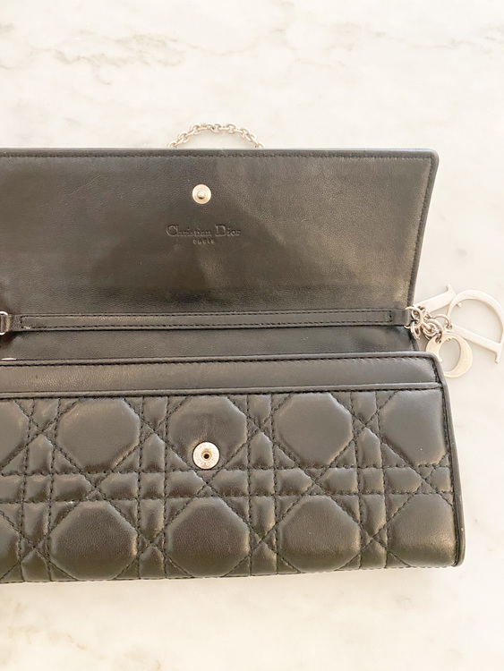Dior Cannage Chain Wallet