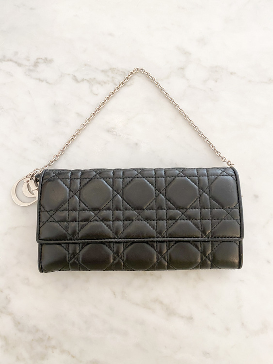 Dior Cannage Chain Wallet