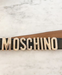 Moschino Leather Belt Vintage