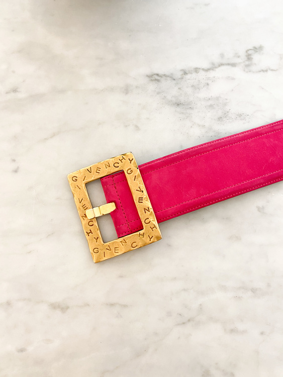 Givenchy Pink / Gold Belt