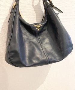 PRADA Hobo Leather Bag