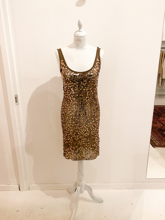 BY MALENE BIRGER Sequin Bronze Dress (XS)
