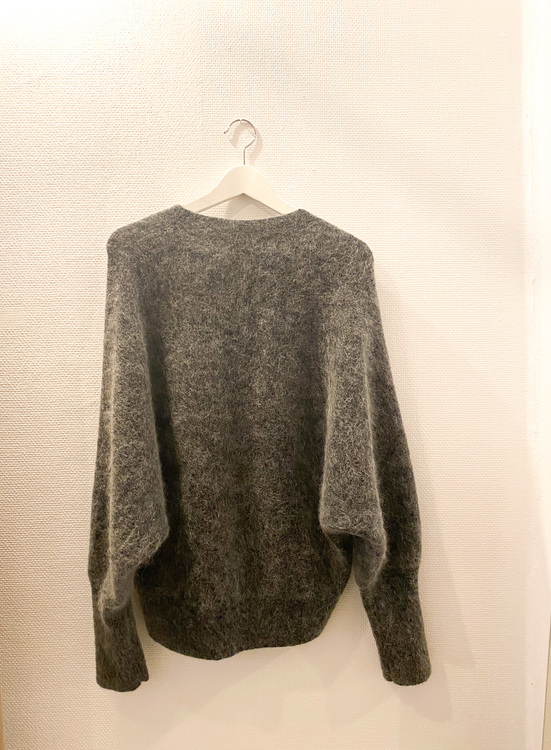 CATHRINE HAMMEL Mohair rounded sweater (M)